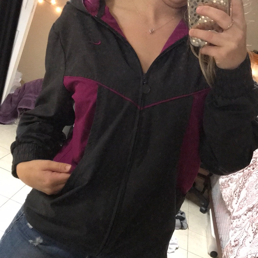 Nike zip up rain jacket